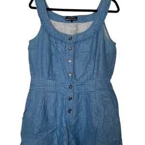 ✨VINTAGE LUX✨ Nanette Lepore (96% Linen) Romper Exclusive for Bergforf Goodman